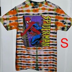 Brand new hand dyed Spider Man t-shirt size S